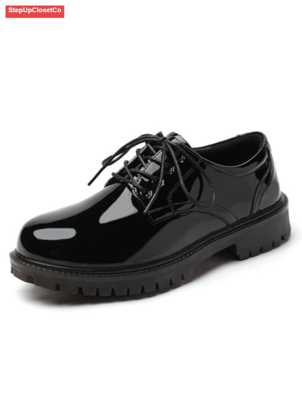 Women's Oxford Shoes Lace Up Flats Leather Brogue Non-Slip Work Dress Shoes
